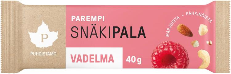 Puhdistamo Parempi Snäkipala, Vadelma 40 g