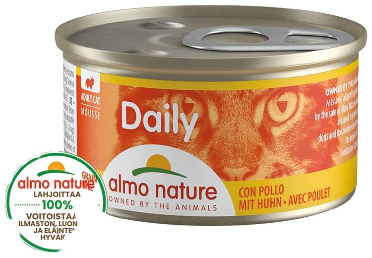 Almo Nature Daily mousse kana kissan täysravinto 85 g