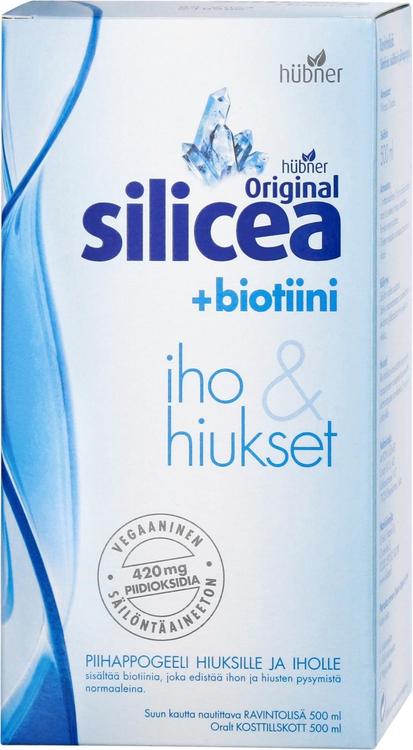 Silicea Original+biotiini piihappogeeli 500ml ravintolisä