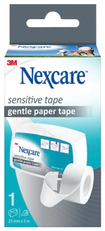 Nexcare™ Sensitive -teippi, 25 mm x 5 m, 1 rulla
