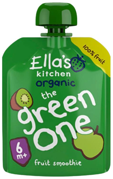 90g Ella's Kitchen The Green One, Vihreä hedelmäsmoothie alkaen 6kk LUOMU