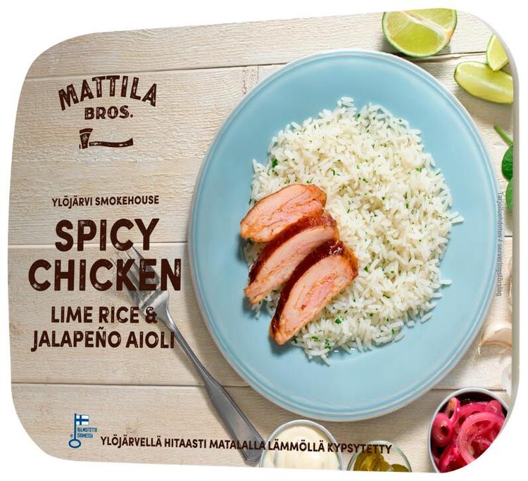 Mattila Bros. Spicy Chicken & Lime Rice and Jalapeño Aioli 280g