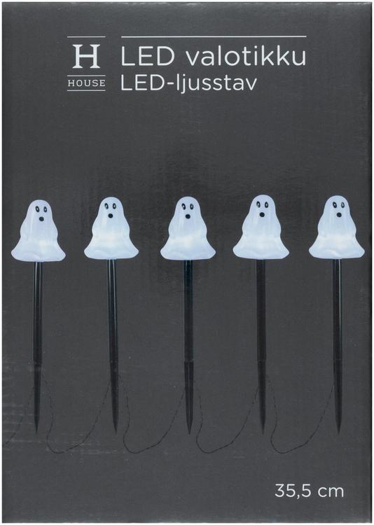 Halloweeni led pulk kummitus 5 kpl