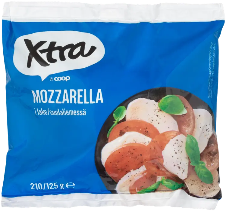 Xtra 210/125g Mozzarellajuusto 17% rasvaa