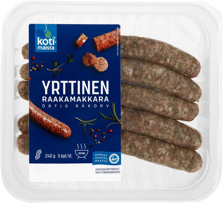 Kotimaista Yrttinen raakamakkara 240g