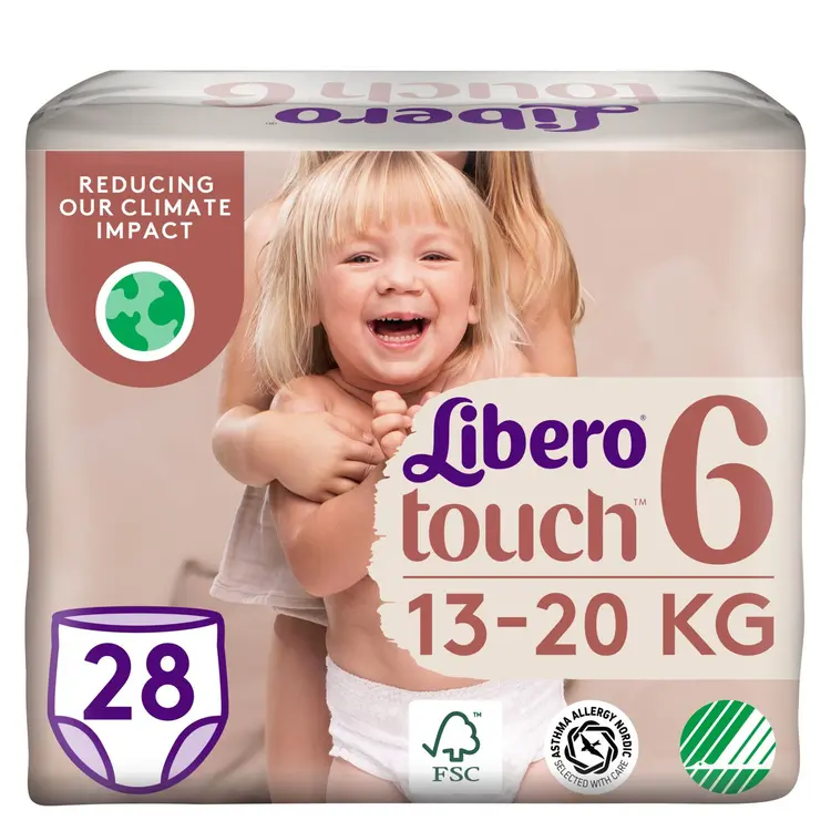 LIBERO Touch housuvaippa koko 6, 28kpl, 13-20 kg