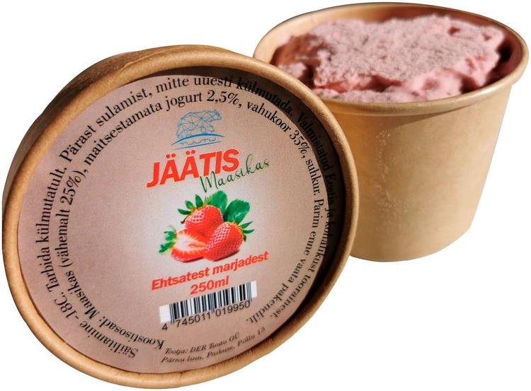 Maasika jogurtijäätis 200g