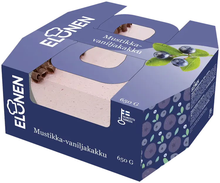 Elonen Mustikka-vaniljakakku 650g