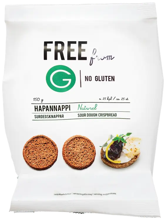 FREE from G Gluteeniton Hapannappi Naturel 150g
