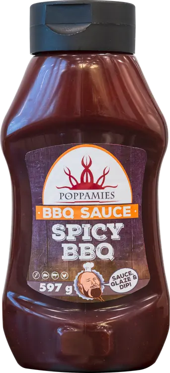 Poppamies BBQ Sauce Spicy BBQ grillikastike 597g