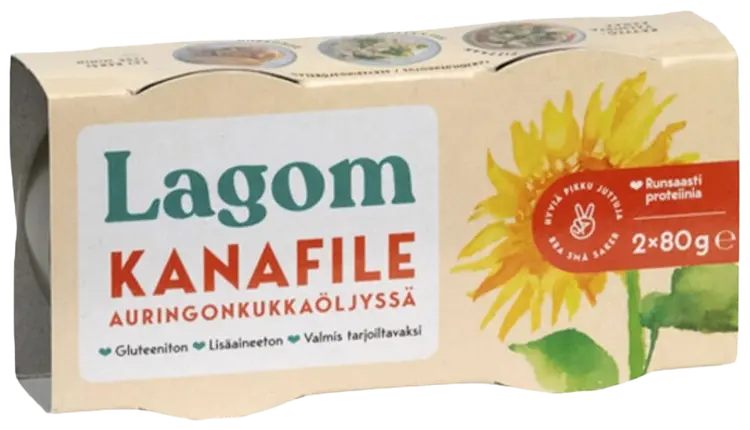 Lagom Kanafile auringonkukkaöljyssä 2x80g/2x52g