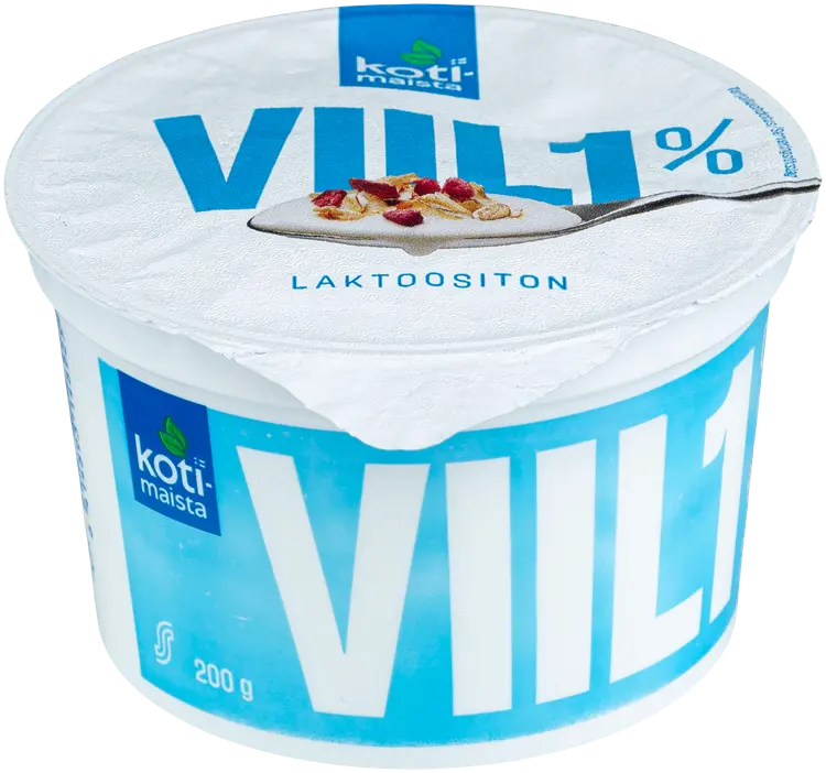 Kotimaista laktoositon 1% viili 200g