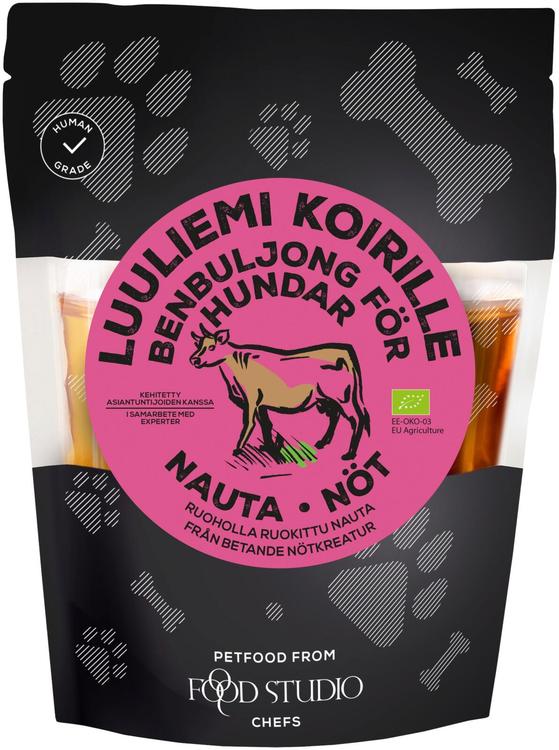 Foodstudio luomu lihaliemi koirille 350 ml