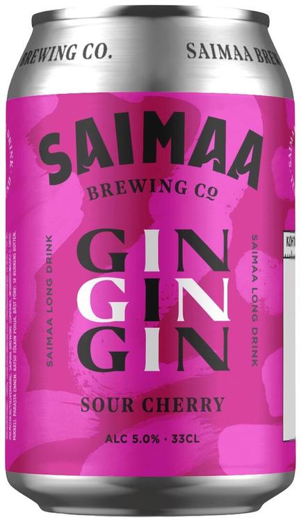Saimaa Long Drink Sour Cherry 5,0% 0,33l tölkki