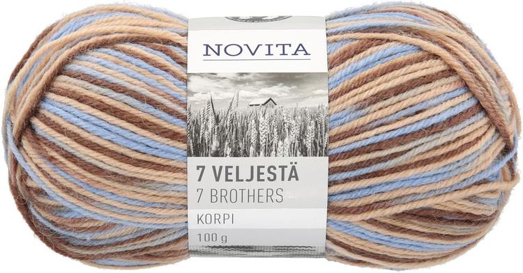 Novita lanka 7 Veljestä Korpi 100g 813