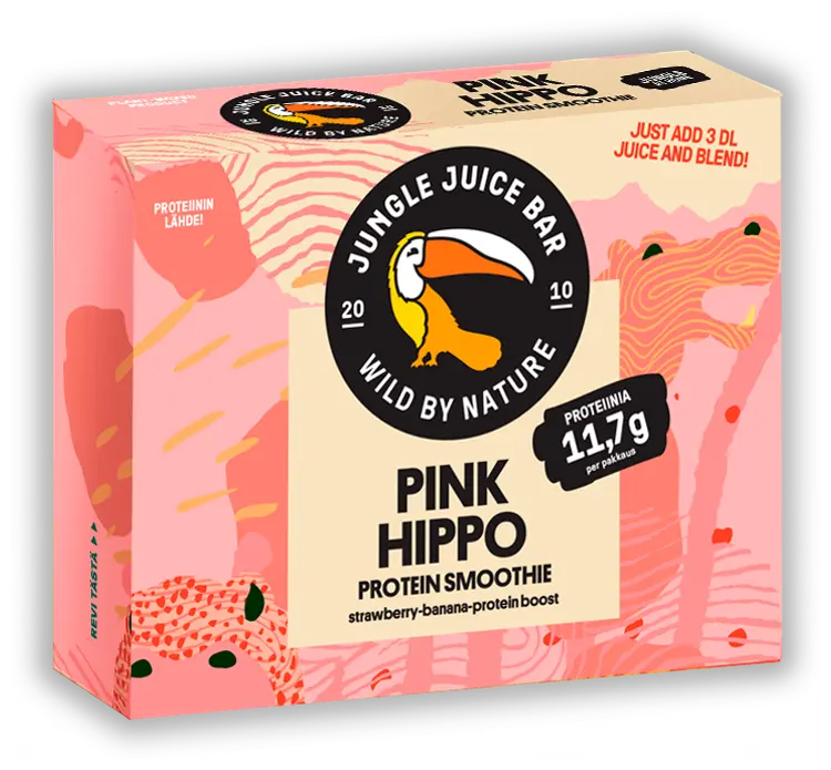 Jungle Juice Bar Pink Hippo smoothie mix 250 g
