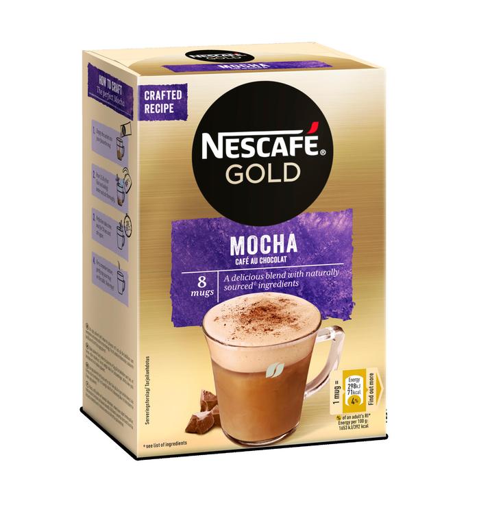 Nescafé 8kpl/144g Mocha Café au Chocolat erikoispikakahvi annospussi