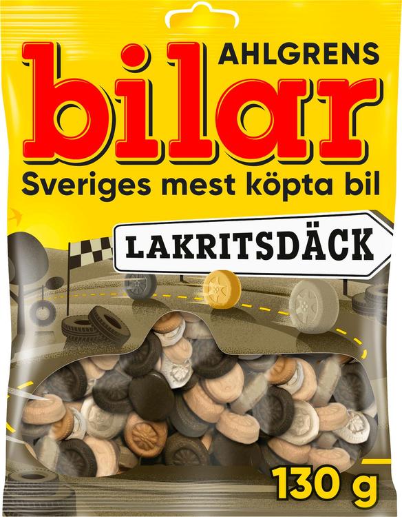 Ahlgrens Bilar Lakritsdäck makeissekoitus 130g