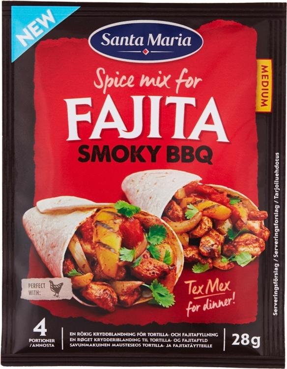 Santa Maria Fajita Spice Mix Smoky BBQ, Fajitamauste BBQ