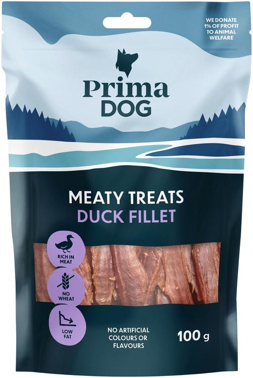 PrimaDog Meaty Treats Ankkafilee 100 g