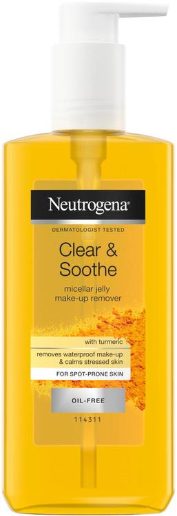 Neutrogena Clear & Soothe Micellar Jelly Make-up Remover miselli-meikinpoistogeeli 200 ml