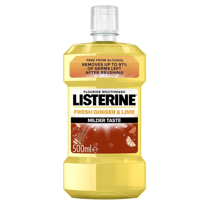 Listerine Fresh Ginger & Lime Milder Taste suuvesi, 500 ml