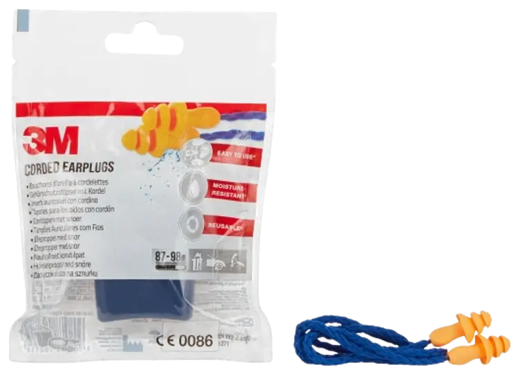 3M™ nauhalliset korvatulpat säilytyslaatikolla 1271, 1 pakkaus (87–98 dB)