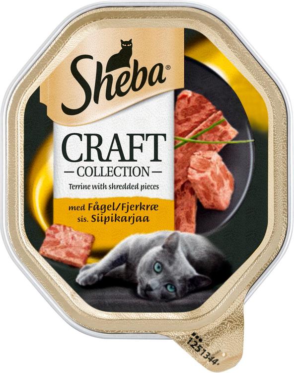 Sheba Craft Collection - Kissan märkäruoka annosrasiassa sis. Siipikarjaa pateessa - (85g)