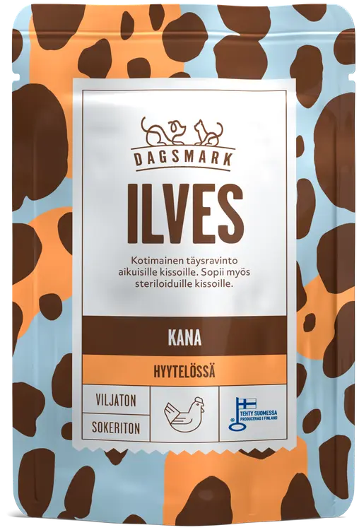Dagsmark ILVES kotimainen kissan täysravinto, kanaa hyytelössä 80 g
