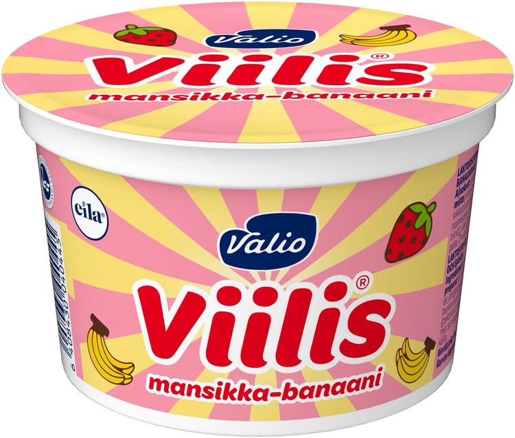 Valio Viilis® 200 g mansikka-banaani laktoositon