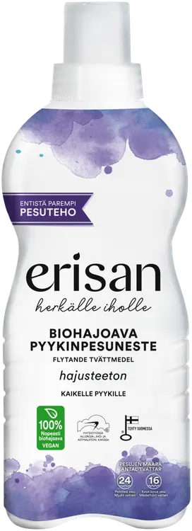 Erisan Hajusteeton Biohajoava Pyykinpesuneste 850ml