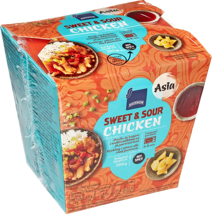 Rainbow 350g Sweet & Sour Chicken mikroateria pakaste