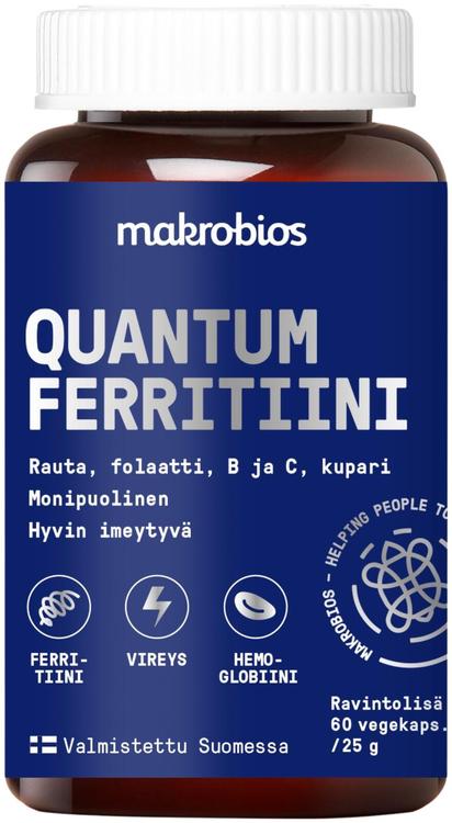 Makrobios Quantum Ferritiini 60 kapselia 25g