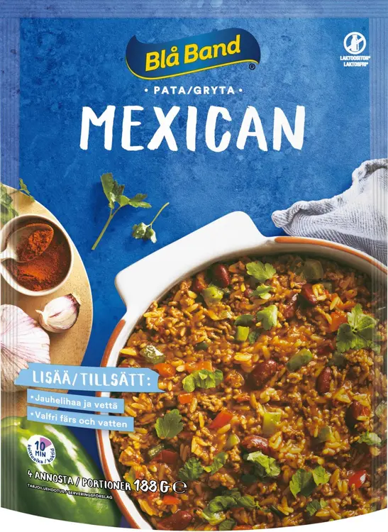 Blå Band laktoositon Mexican Pata Riisi-kasvis-mausteseos 188g