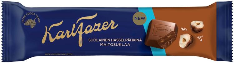 Fazer soolatud sarapuupähklitega šokolaadibatoon 37g