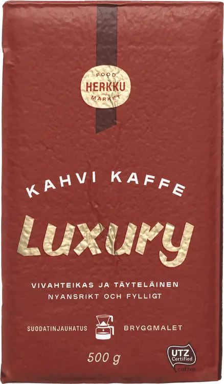 Herkku Luxury 500g suodatinjauhettu kahvi UTZ