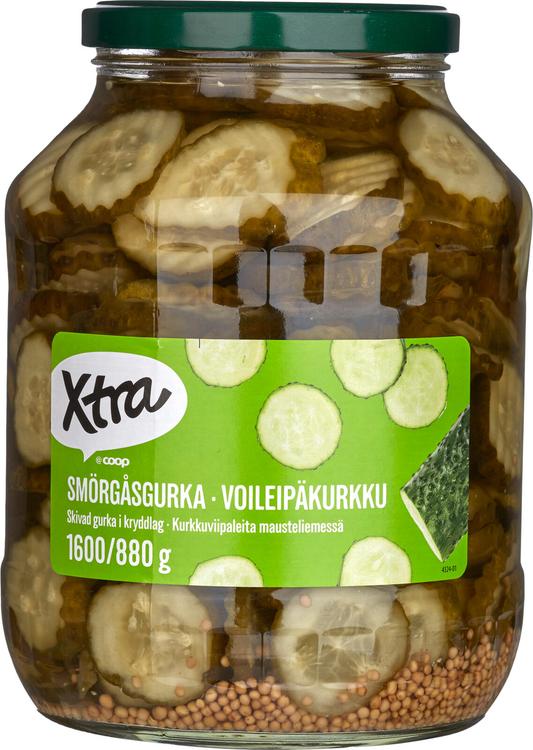 Xtra voileipäkurkku mausteliemessä 1600/880 g