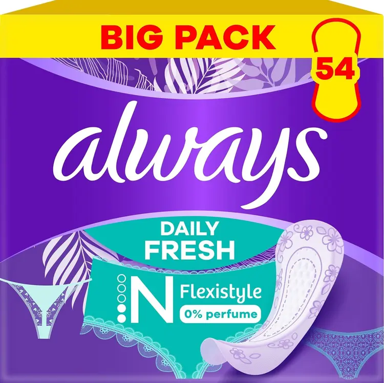 Always 54 kpl Flexistyle Normal pikkuhousunsuoja
