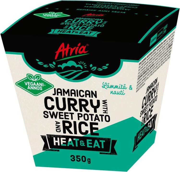Atria Heat & Eat Jamaican Curry with Sweet Potato and Rice 350g