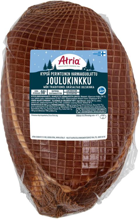 Atria Kypsä Perinteinen Harmaasuolattu Joulukinkku n3kg