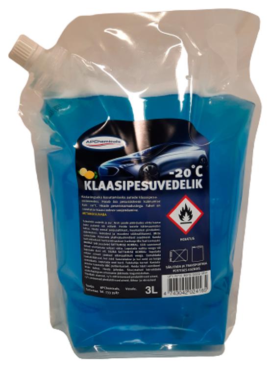 Klaasipesuvedelik talvine 3 l, kott