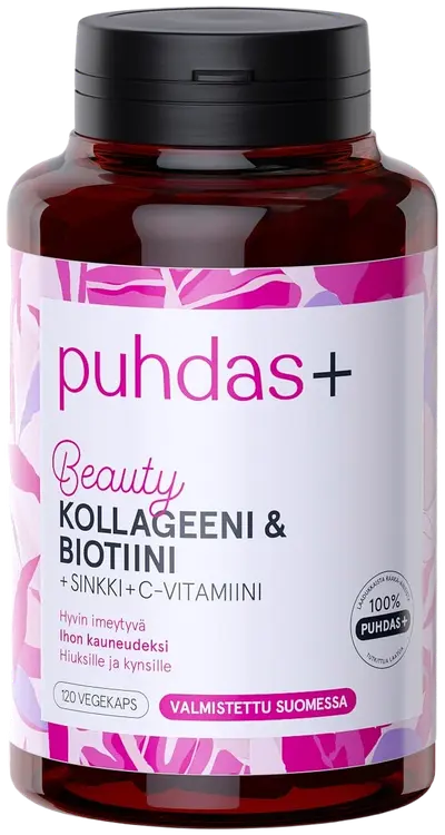 Puhdas+ Kollageeni & biotiini 50g/120kaps