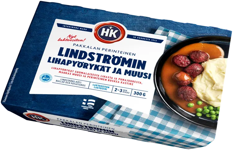 HK Lindströmin lihapyörykät ja muusi 300 g