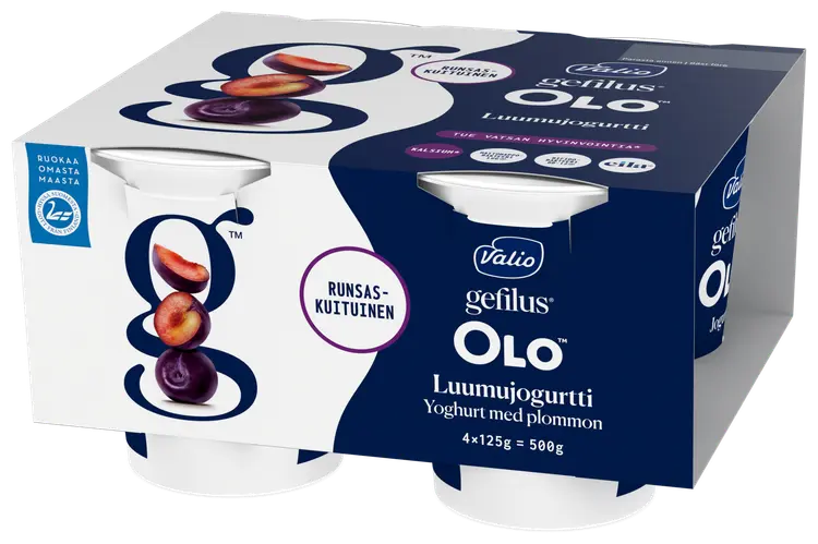 Valio Gefilus® OLO™ jogurtti 4x125 g luumu laktoositon