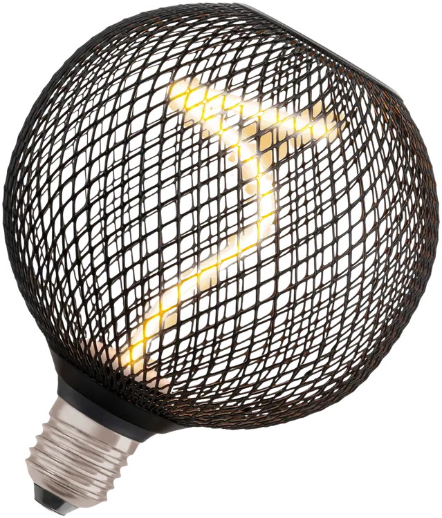 OSRAM LED-sisustuslamppu Decor Spiral Globe 125mm 3,5W 130lm 1800K E27 musta