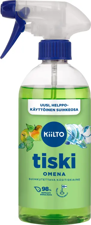 Kiilto suihkutettava käsitiskiaine Omena 475 ml