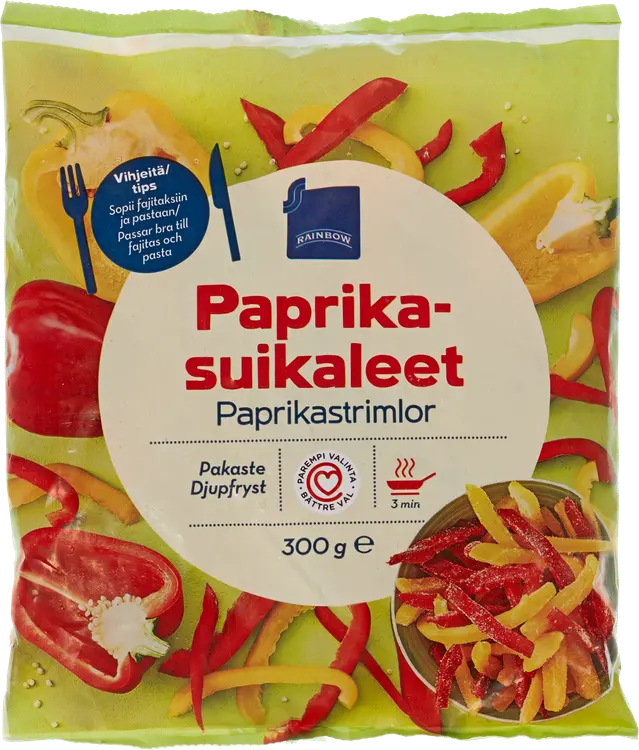 Rainbow paprikasuikaleet 300 g pakaste