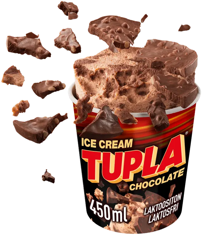 Tupla Laktoositon Chocolate jäätelö 450ml/305g