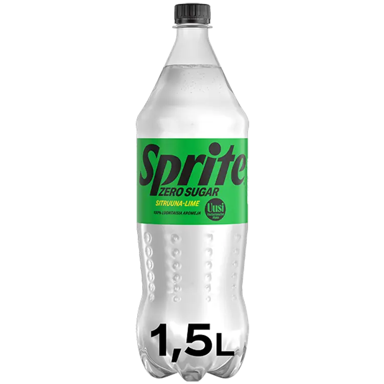 Sprite Zero Sugar Sitruuna-Limetti virvoitusjuoma muovipullo 1,5 L