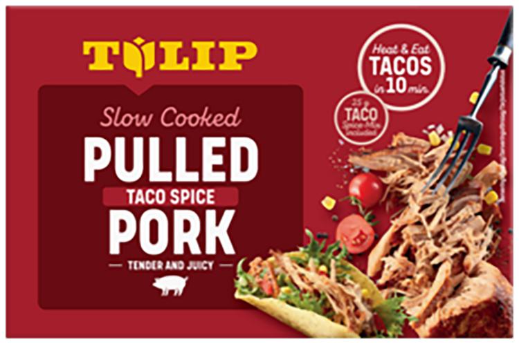 Tulip Pulled Pork Taco 500g, nyhtöpossu